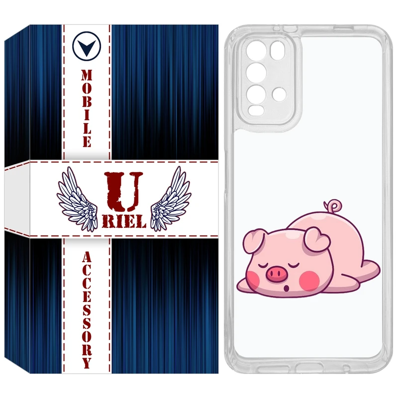 کاور یوریل مدل Clear کد 42 طرح پیگی مناسب برای گوشی موبایل شیائومی Redmi 9T / Poco M3