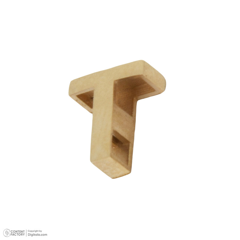 آویز گردنبند طلا 18 عیار زنانه گنجینه هنر خوش نشین مدل حرف T