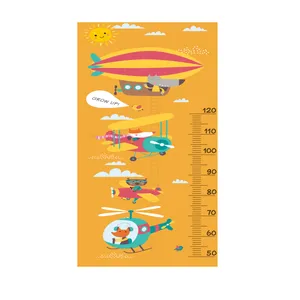 استیکر دیواری کودک مدل اندازه گیری قد  طرح airship