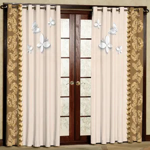   پرده مدل پروانه هازان پانچی کد 4828 سایز 140x200 سانتی متر