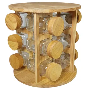 جای ادویه 12 پارچه مدل مکارتی کد 36012 به همراه استند