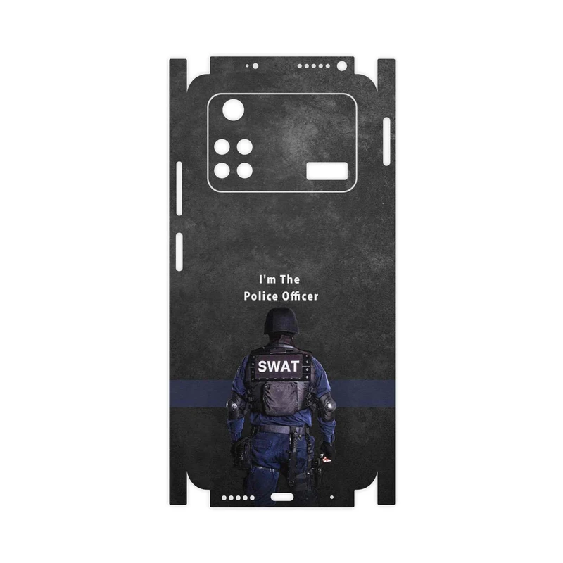برچسب پوششی ماهوت مدل Police Officer-FullSkin مناسب برای گوشی موبایل شیائومی Poco M4 Pro 4G