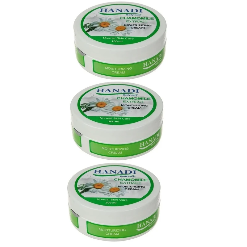 کرم مرطوب کننده دست هانادی مدل بابونه مناسب پوست های حساس حجم 200 میلی لیتر مجموعه 3 عددی کرم مرطوب کننده دست هانادی مدل بابونه مناسب پوست های حساس حجم 200 میلی لیتر مجموعه 3 عددی