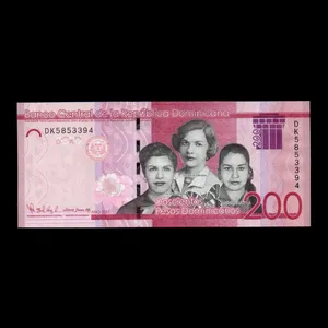 اسکناس تزئینی طرح کشور دومینیکن مدل 200 پزو UNC