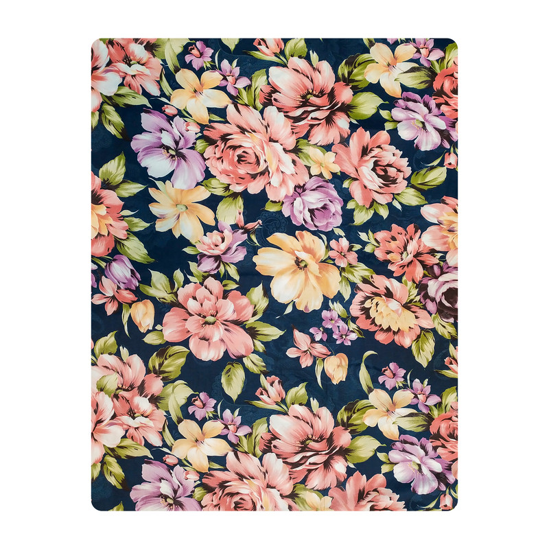 ملحفه آدنو مدل گلباران کد IR120 دونفره سایز 170x250 سانتی متر