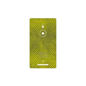 MAHOOT Yellow Snake Skin Cover Sticker for Nokia Lumia 925