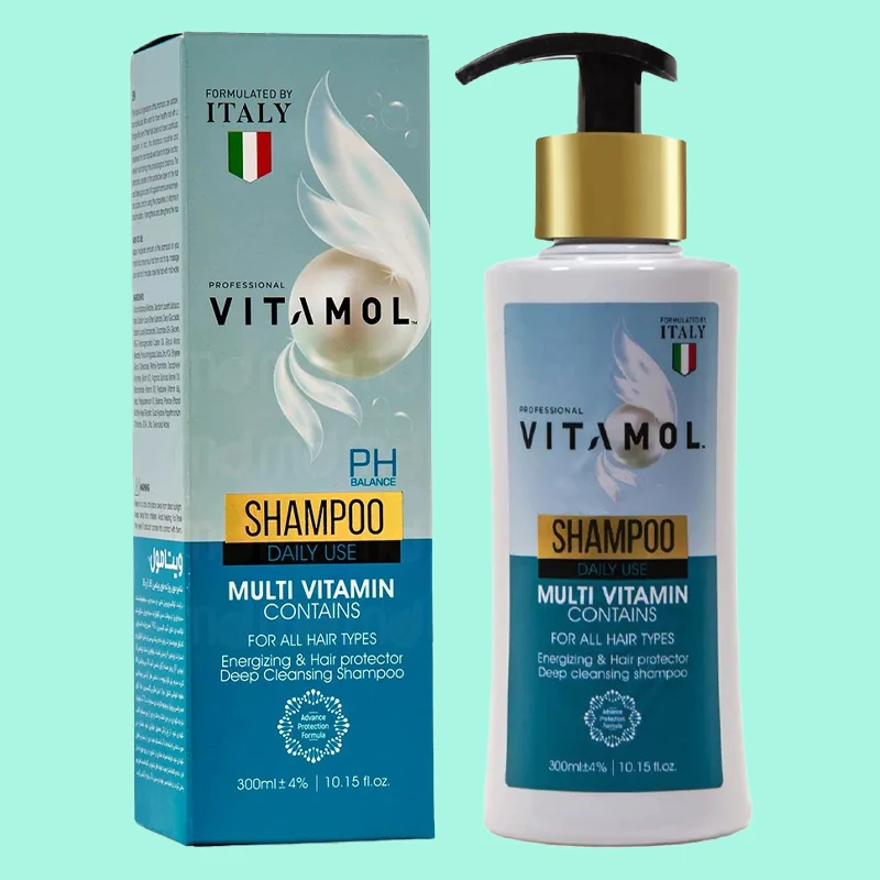 شامپو تقویت کننده مو ویتامول مدل MULTI VITAMIN مناسب برای انواع مو حجم 300 میلی لیتر