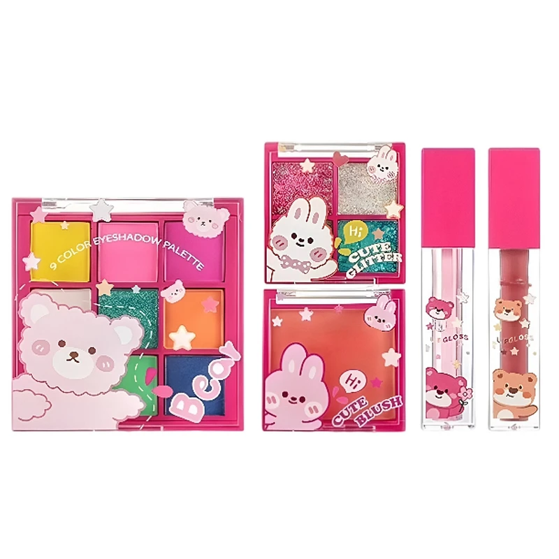 مجموعه آرایشی cute bear مجموعه ۵ عددی 