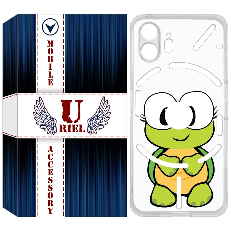 کاور یوریل مدل Clear کد 59 طرح لاکپشت مناسب برای گوشی موبایل ناتینگ فون 2