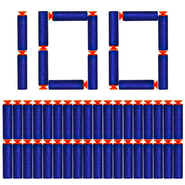تیر فومی تفنگ مدل یدک xhero مجموعه 100 عددی
