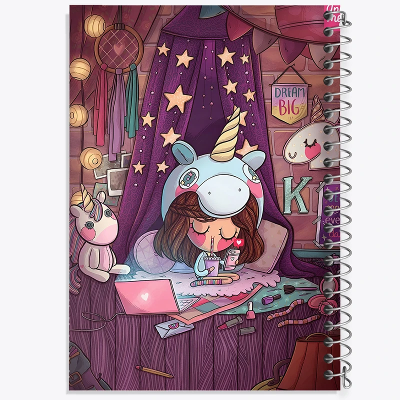 دفتر ژورنال نویسی 50 برگ خندالو مدل نقطه ای طرح دخترانه کد N3293