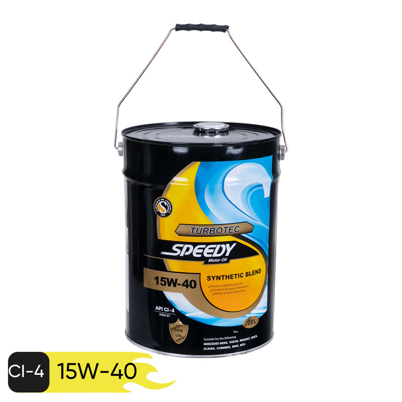 روغن موتور اسپیدی طرح توزیع عادلانه مدل Turbo TEC 15W-40 حجم 20 لیتر