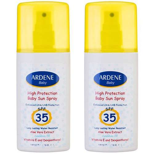 اسپری ضد آفتاب کودک آردن مدل SPF35 حجم 100 میلی لیتر مجموعه 2 عددی
