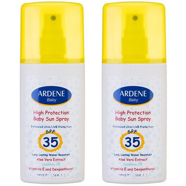 اسپری ضد آفتاب کودک آردن مدل SPF35 حجم 100 میلی لیتر مجموعه 2 عددی