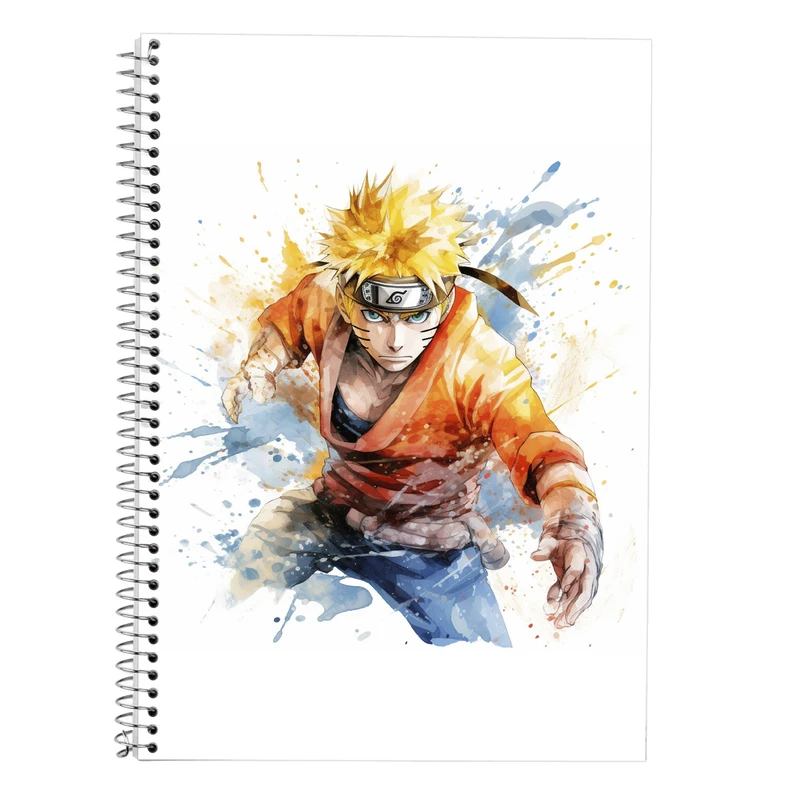 دفتر زبان 50 برگ مدوپد مدل دوخط طرح Naroto کد DF11247