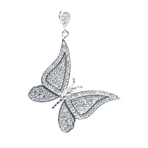 آویز گردنبند نقره زنانه مدل the butterfly-5