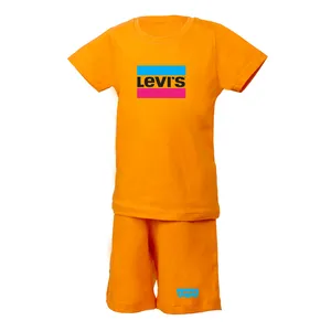 ست تی شرت و شلوارک پسرانه مدل lvs-or-4