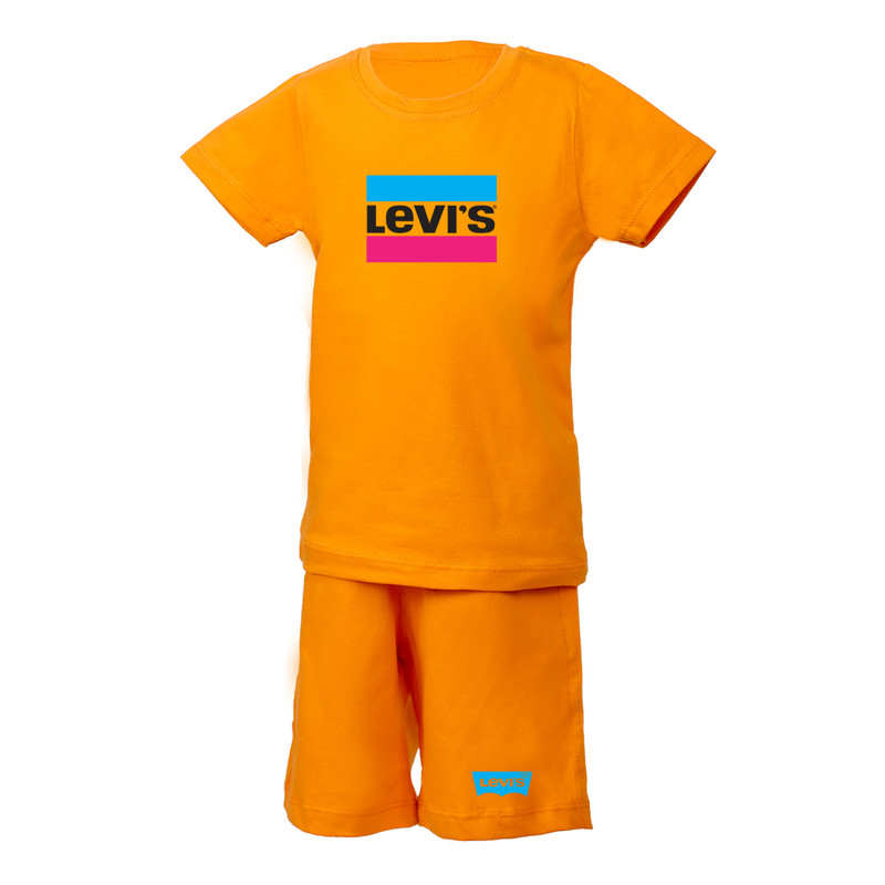 ست تی شرت و شلوارک پسرانه مدل lvs-or-4
