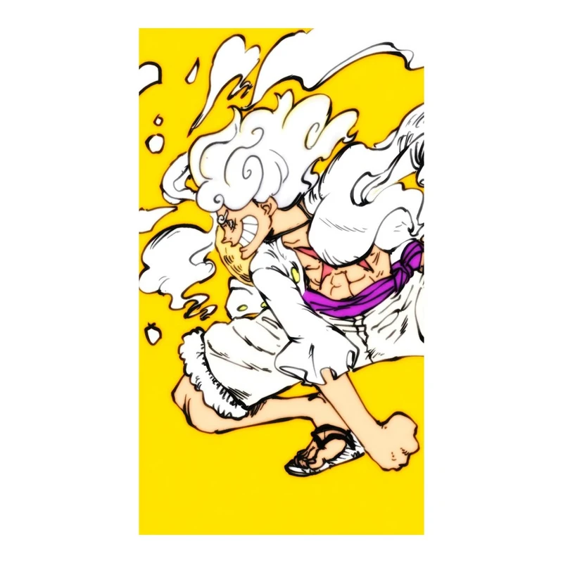 استیکر لپ تاپ و موبایل مدل انیمه طرح وان پیس مانکی دی لوفی کد 6332