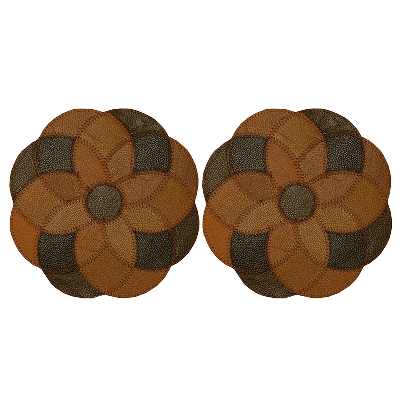 رومیزی مدل طبیعی طرح گل هندسی کد 0092 مجموعه 2 عددی