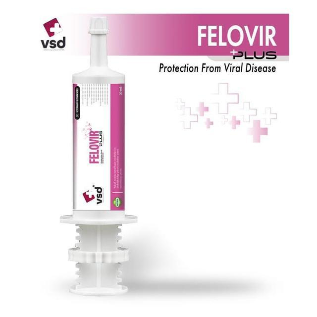 خمیر ضد بیماری ویروسی گربه وی اس دی مدل  Felovir حجم 30 میلی لیتر