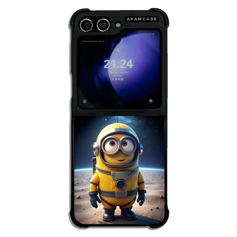 کاور آکام مدل AMC-WSGZFLIP5-MINIONS18 مناسب برای گوشی موبایل سامسونگ Galaxy Z Flip 5