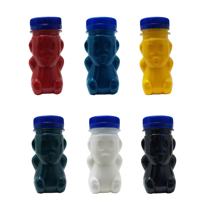 رنگ اکریلیک مدل عروسکی حجم ۴۵ میلی لیتر بسته ۶ عددی