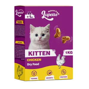 غذا خشک گربه نابالغ لوپتو مدل سوپرپرمیوم طعم مرغ وزن 1 کیلو گرم