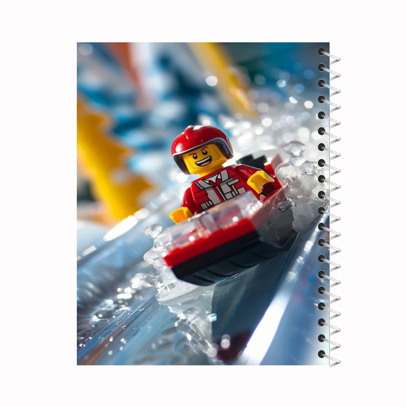 دفتر مشق 100 برگ ملیچک طرح لگو کد 011