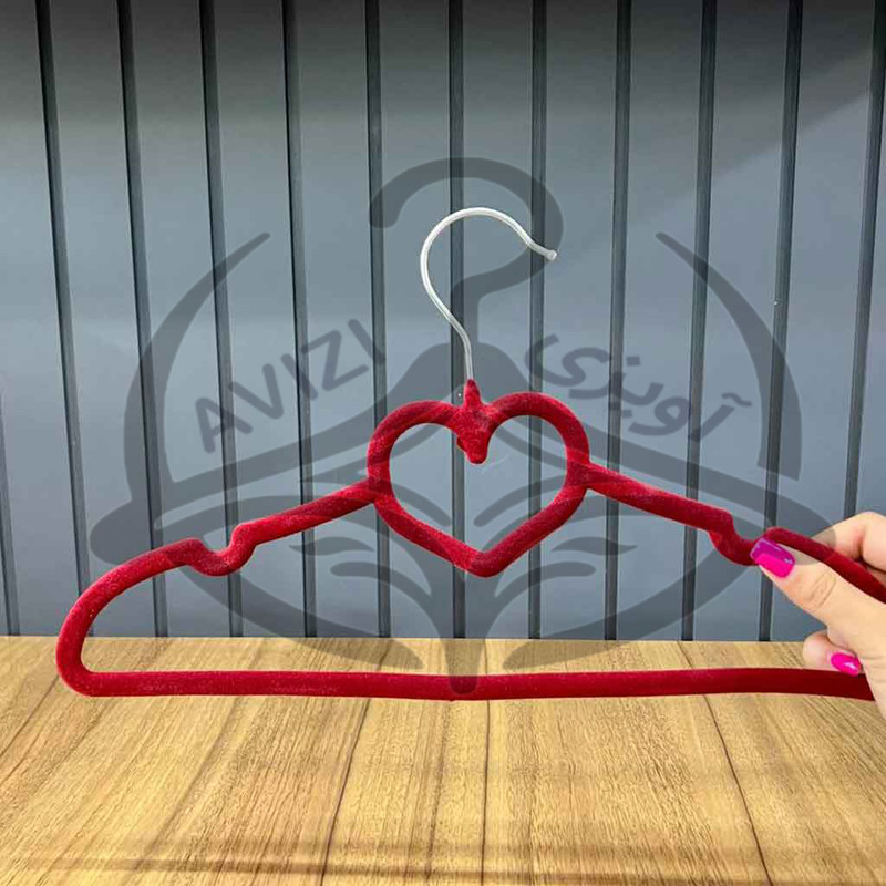 چوب لباسی مدل آویزی مخمل بسته 20 عددی