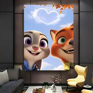 پوستر طرح کارتون زوتوپیا مدل جودی و نیک کد FP106301