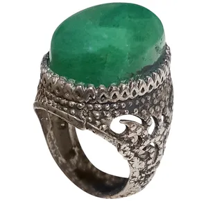 انگشتر نقره مردانه مدل عقیق یمن AY117260