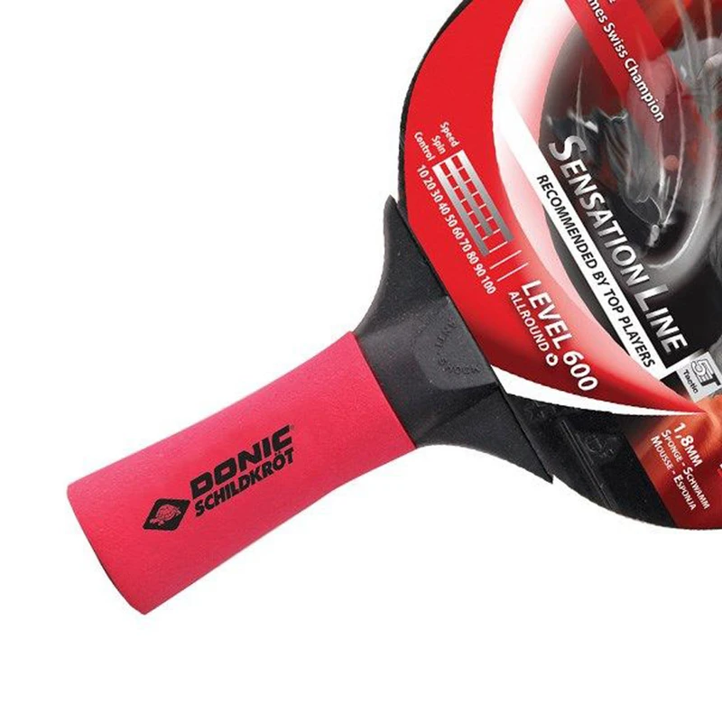 عکس شماره 5 : راکت پینگ پنگ دونیک مدل sensation line 600 دسته fl