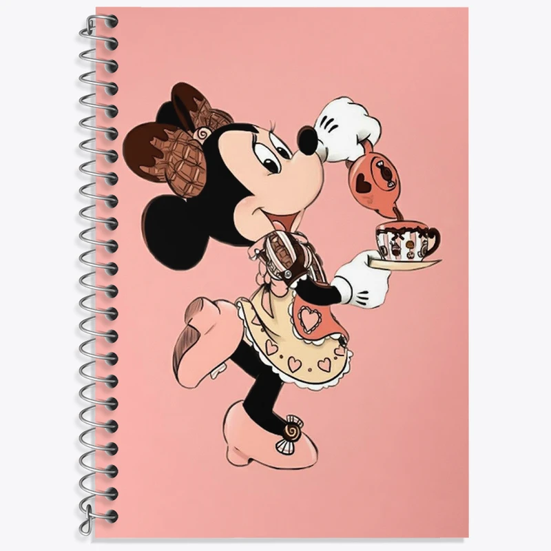 دفتر زبان 50 برگ خندالو مدل سه خط طرح میکی موس کد N2868