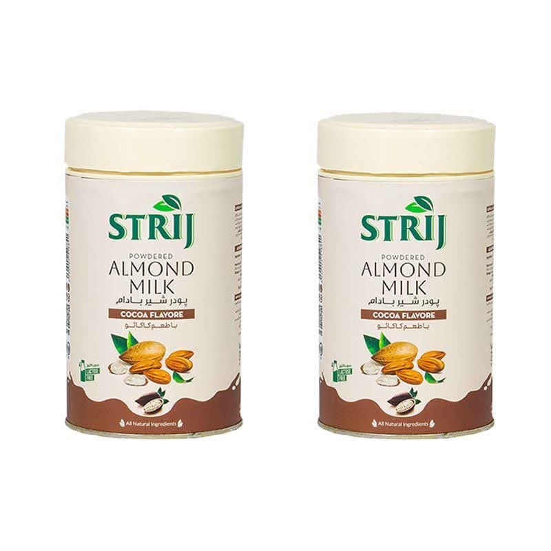 پودر شیر بادام با طعم کاکائو استریج - 300 گرم مجموعه 2 عددی