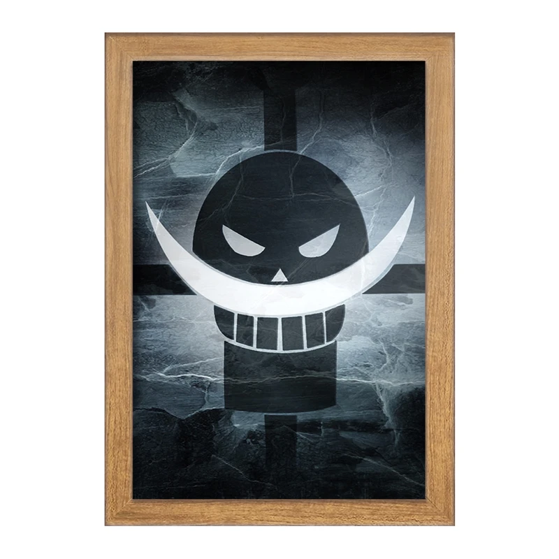 تابلو خندالو مدل علامت خدمه وایت برد انیمه وان پیس One Piece  کد 11438