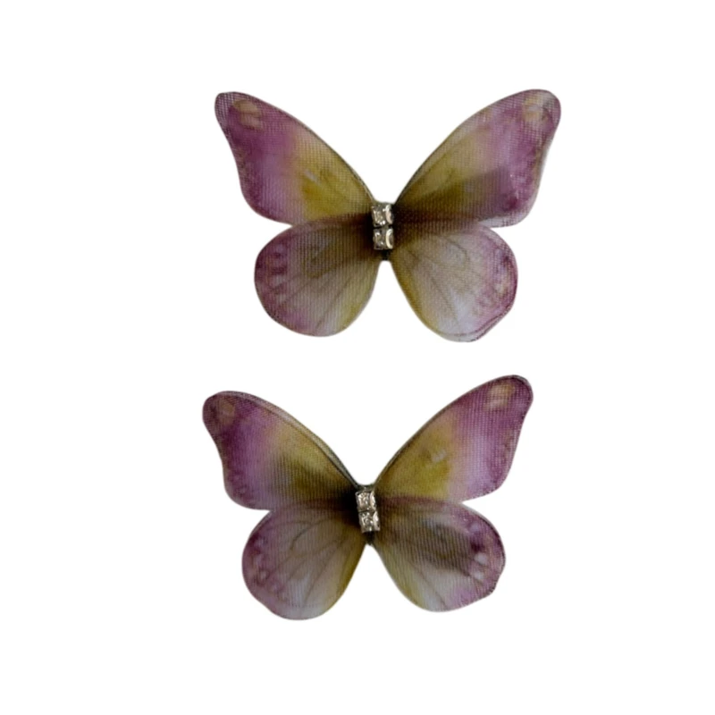 گیره مو زنانه مدل پروانه 3 مجموعه 2 عددی