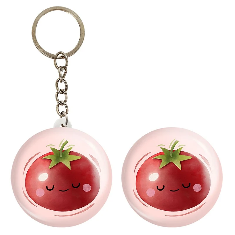 پیکسل خندالو مدل گوجه کد 28427 به همراه جاکلیدی