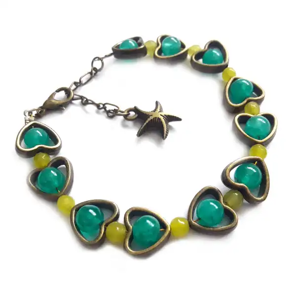 نیم ست زنانه مدل سنگ جید