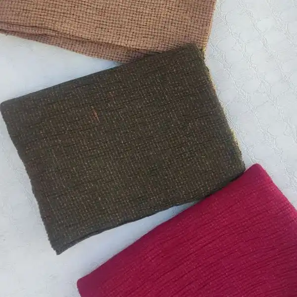 شال زنانه مدل نخی حاشیه منجق کد donebarfi