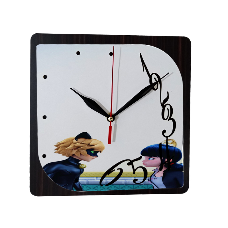 ساعت دیواری کودک طرح دختر کفشدوزکی کد tk104