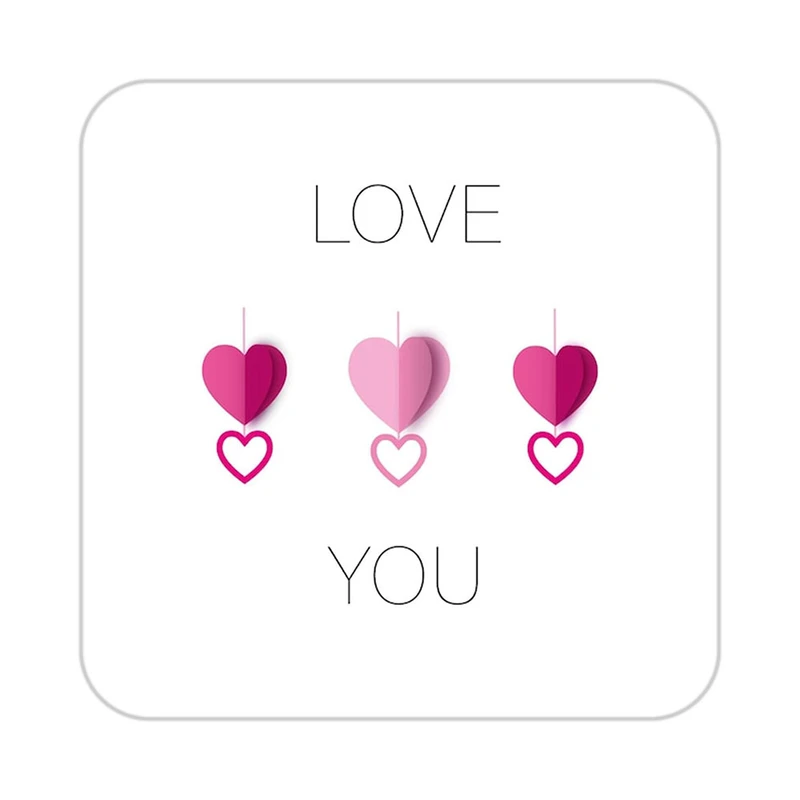 زیر لیوانی کاکتی طرح عاشقانه مدل mp39829