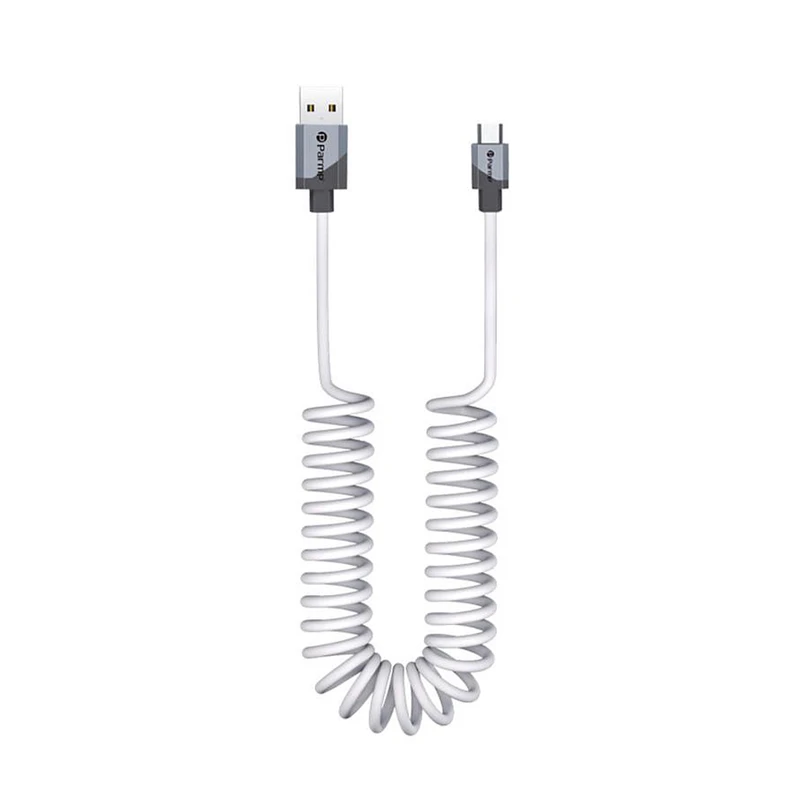 کابل تبدیل USB به MicroUSB پارمپ مدل SPRING 27AM1.8M طول 1.8 متر 