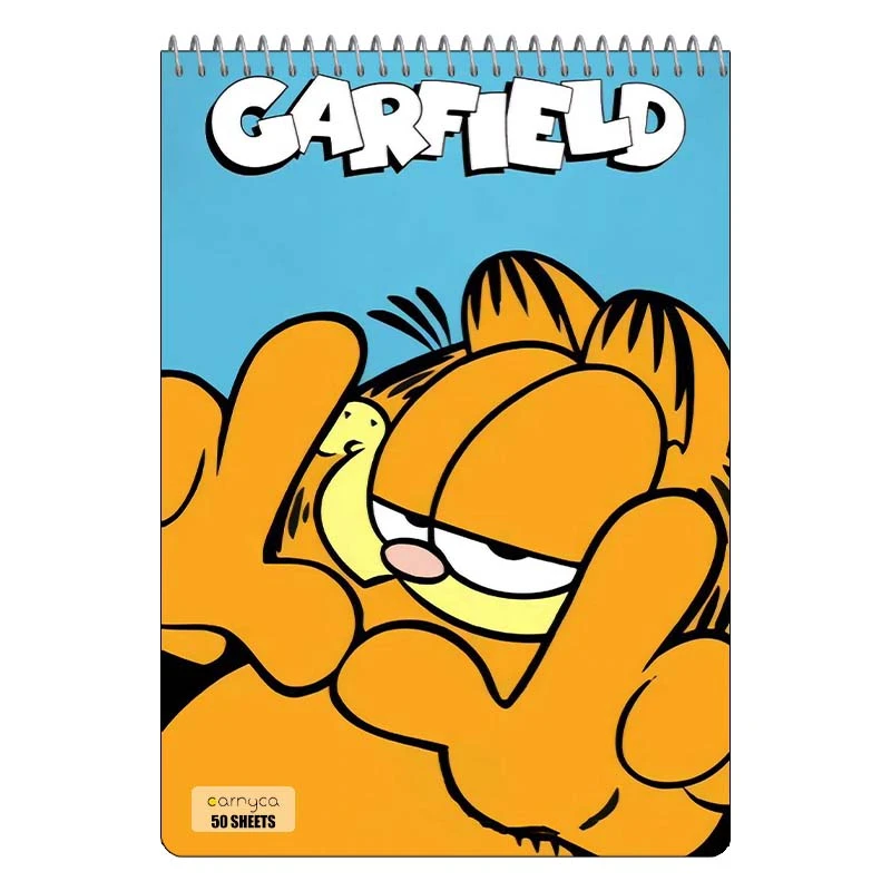 دفتر نقاشی 50 برگ سیمی کارنیکا طرح گارفیلد garfild کد 22356