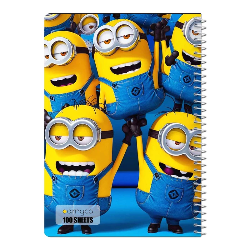 دفتر مشق 100 برگ سیمی کارنیکا طرح مینیون ها Minions کد 96386