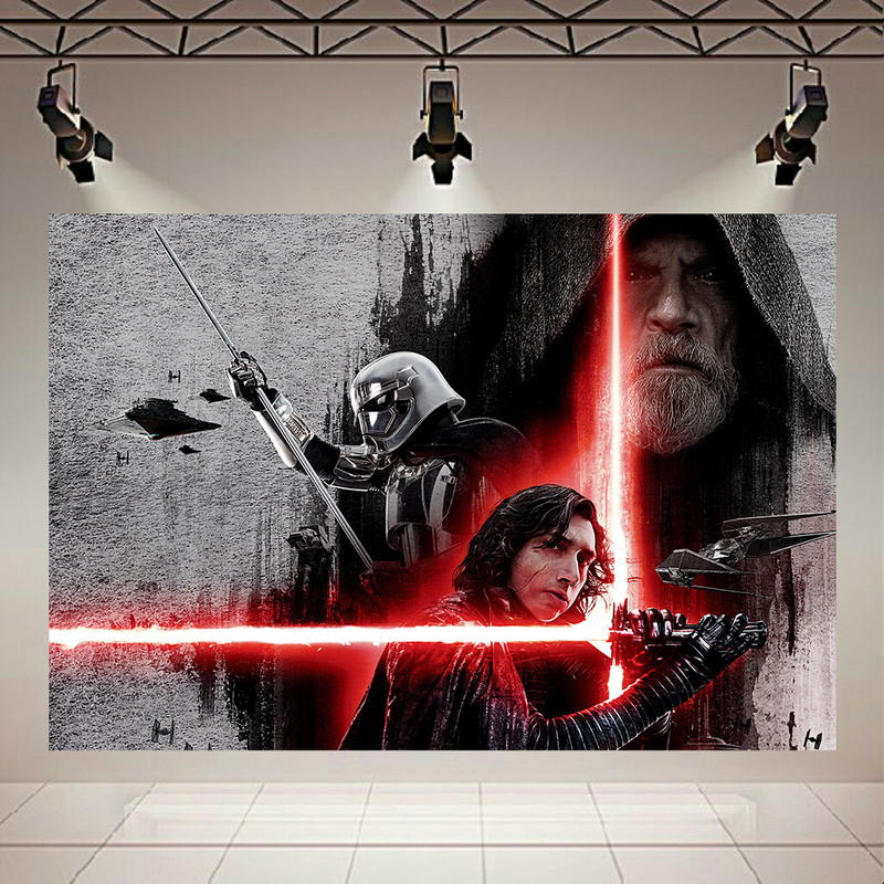 پوستر مدل بک لایت طرح جنگ ستارگان Star Wars The Last Jedi