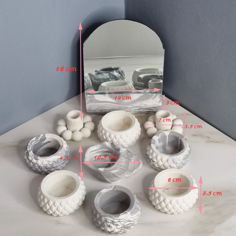 عکس شماره 16 : مجموعه ظروف هفت سین 10 پارچه مدل ثمینا طرح سنگ کد c01