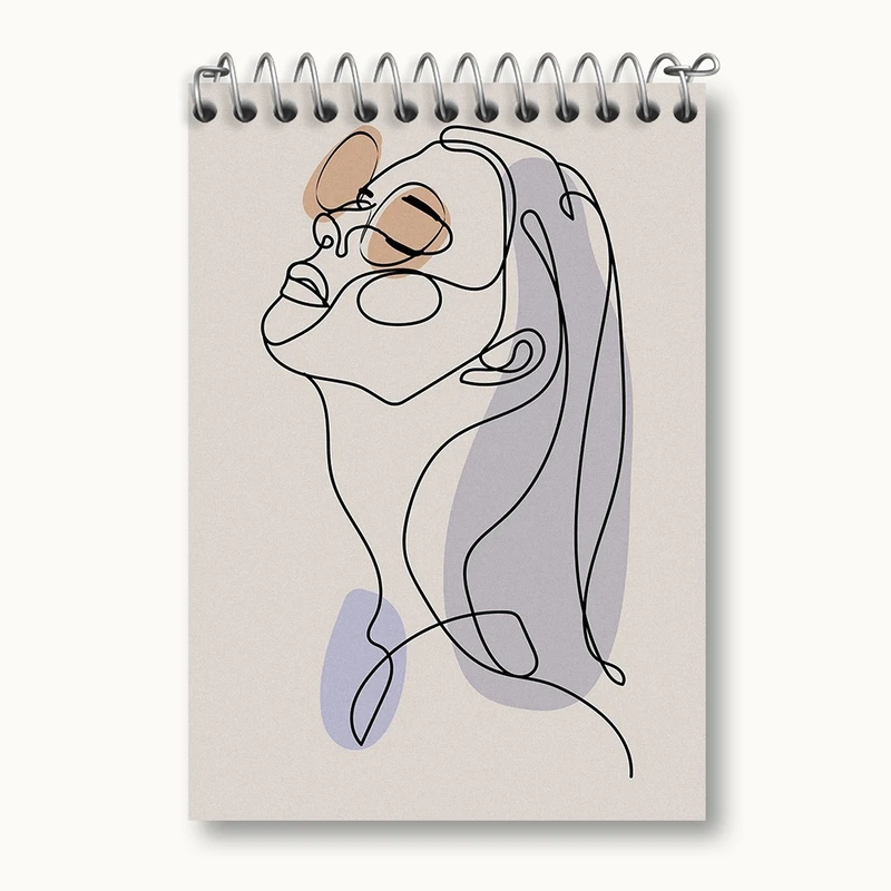 دفتر یادداشت 50 برگ خندالو مدل دخترانه مینیمال کد N1217