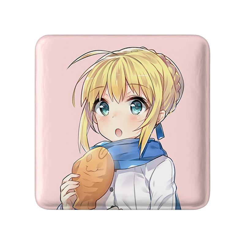 مگنت خندالو طرح التر انیمه سری فیت بهشت بینهایت Fate Heavens  مدل مربعی کد 22801