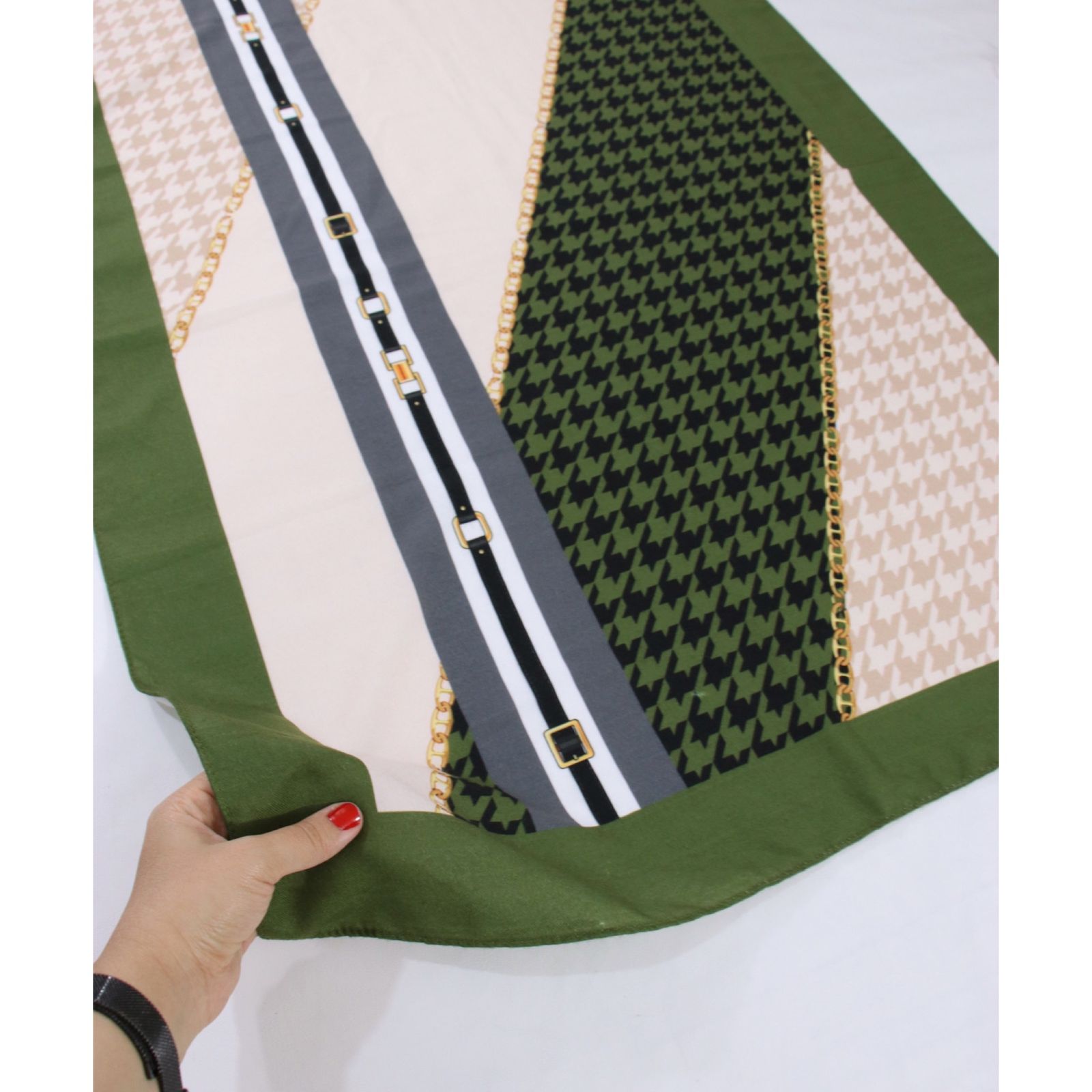 شال زنانه مدل موهر طرح پیچازی کد 2762 - - 45